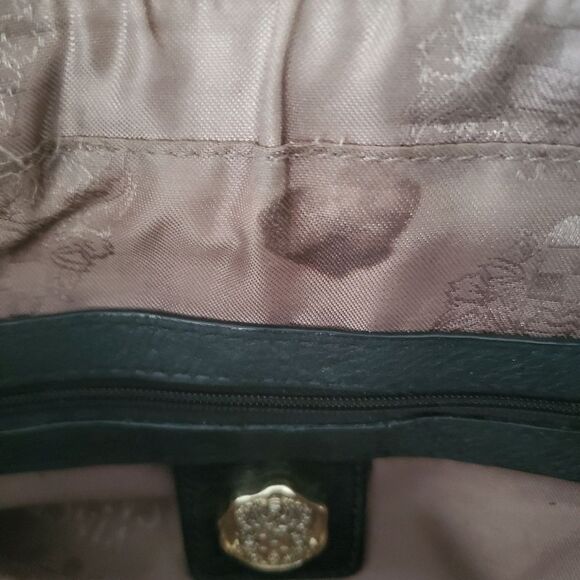 Vince Camuto Women’s Leather Satchel Black Medium Handbag Top-Grain Tote Classic - Picture 4 of 11